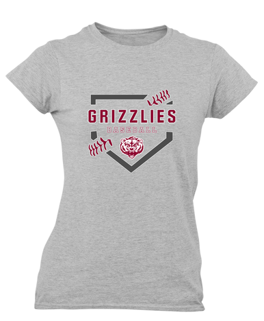 Granite Hills Grizzlies Baseball #2 Women's SS T-Shirt
