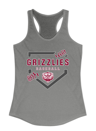 Granite Hills Grizzlies Baseball #2 Women's Tank Top