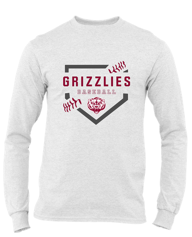 Granite Hills Grizzlies Baseball #2 Men's Premium LS T-Shirt
