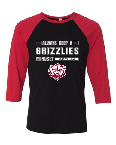 Granite Hills Grizzlies Mindset Men's Baseball T-Shirt