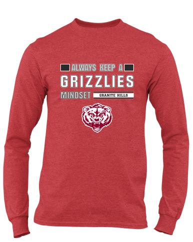 Granite Hills Grizzlies Mindset Men's LS T-Shirt