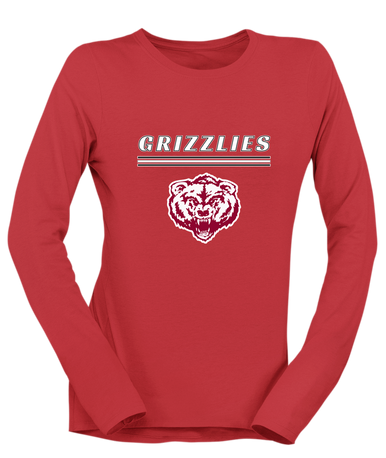 Granite Hills Grizzlies Mascot #8 Women's LS T-Shirt