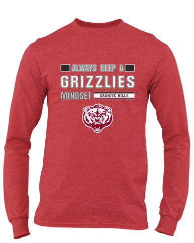 Granite Hills Grizzlies Mindset Men's Premium LS T-Shirt