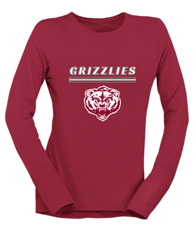 Granite Hills Grizzlies Mascot #8 Women's Premium LS T-Shirt