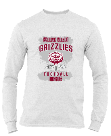 Granite Hills Grizzlies Football #6 Men's Premium LS T-Shirt