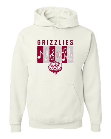 Granite Hills Grizzlies Band # 2 Men's Premium Hoodie