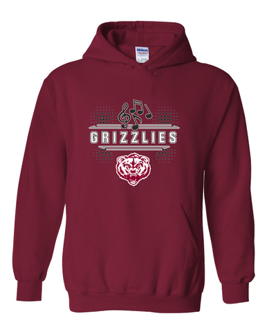 Granite Hills Grizzlies Band # 3 Men's Hoodie