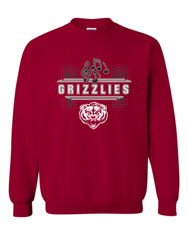 Granite Hills Grizzlies Band # 3 Men's Sweatshirt
