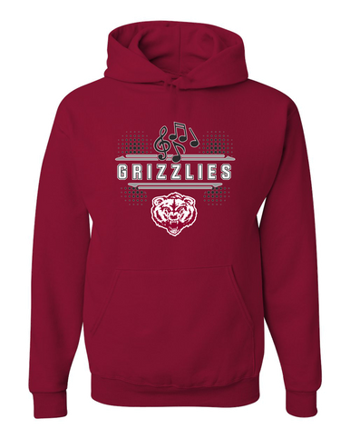 Granite Hills Grizzlies Band # 3 Men's Premium Hoodie