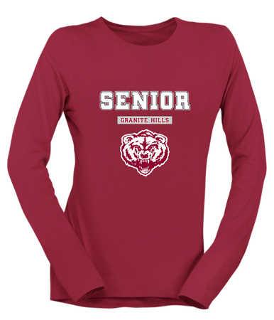 Granite Hills Grizzlies Senior #2 Women's Premium LS T-Shirt