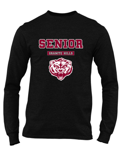 Granite Hills Grizzlies Senior #2 Men's LS T-Shirt