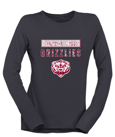 Granite Hills Grizzlies Mascot #9 Women's LS T-Shirt