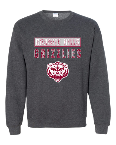 Granite Hills Grizzlies Mascot #9 Men's Sweatshirt