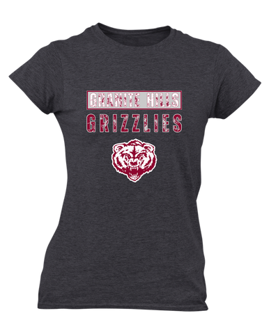 Granite Hills Grizzlies Mascot #9 Women's Premium SS T-Shirt