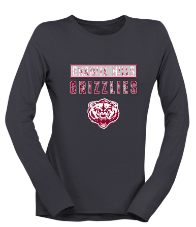 Granite Hills Grizzlies Mascot #9 Women's Premium LS T-Shirt