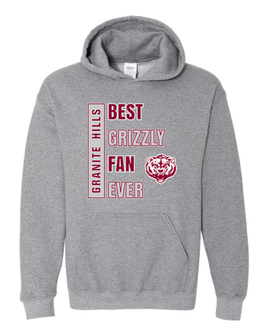 Granite Hills Grizzlies Best Grizzly Fan Men's Hoodie