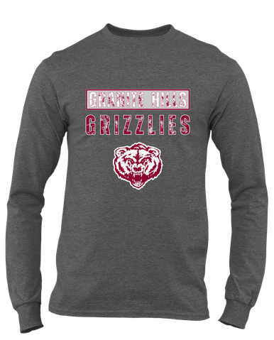 Granite Hills Grizzlies Mascot #9 Men's Premium LS T-Shirt