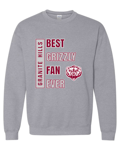 Granite Hills Grizzlies Best Grizzly Fan Men's Sweatshirt