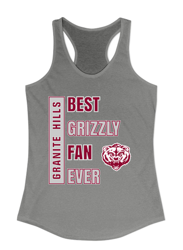 Granite Hills Grizzlies Best Grizzly Fan Women's Tank Top