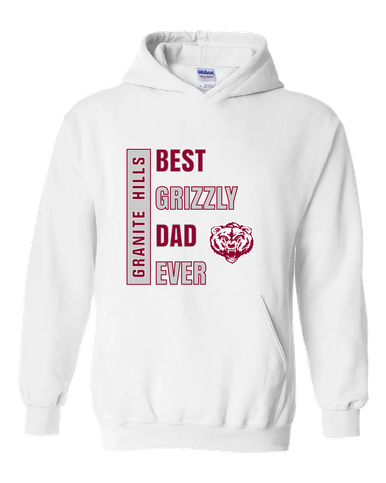 Granite Hills Grizzlies Best Grizzly Dad Men's Hoodie