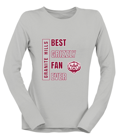 Granite Hills Grizzlies Best Grizzly Fan Women's Premium LS T-Shirt