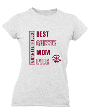 Granite Hills Grizzlies Best Grizzly Mom Women's Premium SS T-Shirt