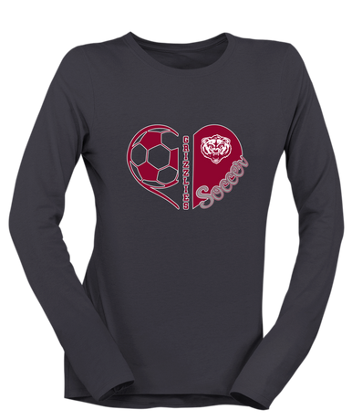 Granite Hills Grizzlies Heart Soccer Women's LS T-Shirt