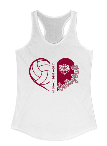 Granite Hills Grizzlies Heart Volleyball Women's Tank Top