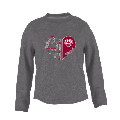 Granite Hills Grizzlies Heart Band Women's Sweatshirt