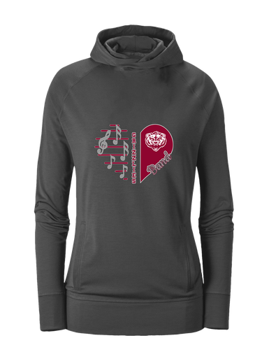 Granite Hills Grizzlies Heart Band Women's Hoodie