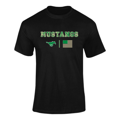 Myers Park Mustangs Camo Flag Men's Premium SS T-Shirt
