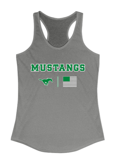 Myers Park Mustangs Team Colors Flag Women's Tank Top