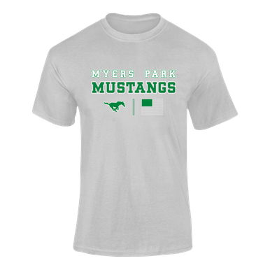 Myers Park Mustangs Spirit Flag Men's Premium SS T-Shirt
