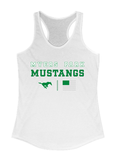 Myers Park Mustangs Spirit Flag Women's Tank Top