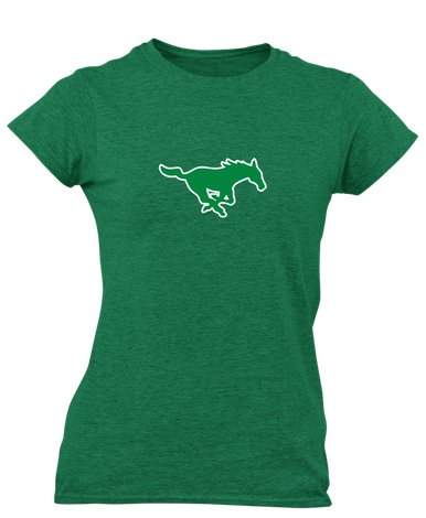 Myers Park Mustangs Mascot #1 Women's Premium SS T-Shirt