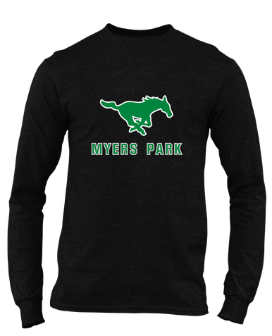 Myers Park Mustangs Mascot #2 Men's Premium LS T-Shirt