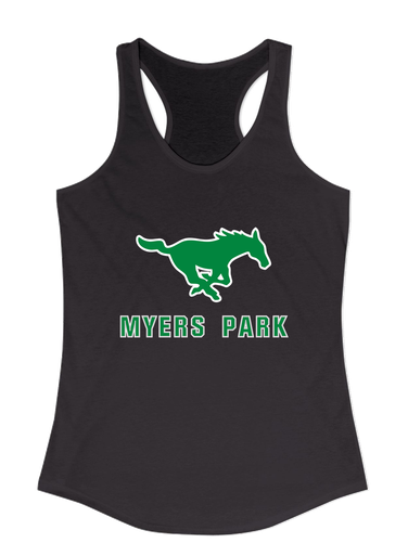 Myers Park Mustangs Mascot #2 Women's Tank Top