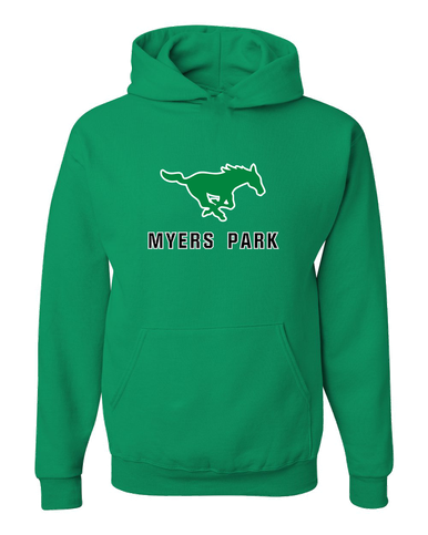 Myers Park Mustangs Mascot #2 Men's Premium Hoodie