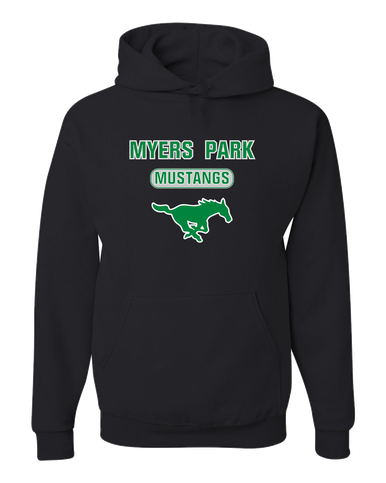 Myers Park Mustangs Mascot #3 Men's Premium Hoodie