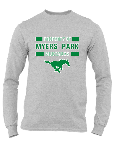 Myers Park Mustangs Property Of Men's Premium LS T-Shirt
