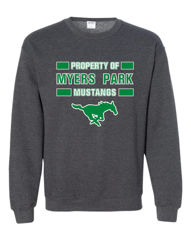 Myers Park Mustangs Property Of Men's Sweatshirt