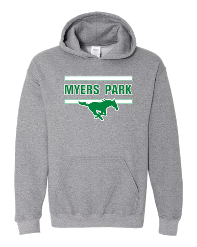 Myers Park Mustangs Mascot #4 Men's Hoodie