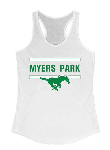 Myers Park Mustangs Mascot #4 Women's Tank Top