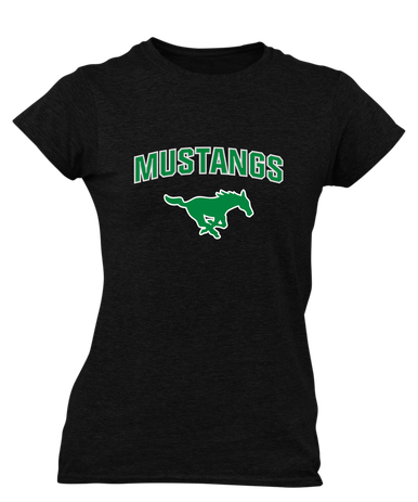 Myers Park Mustangs Mascot #6 Women's SS T-Shirt