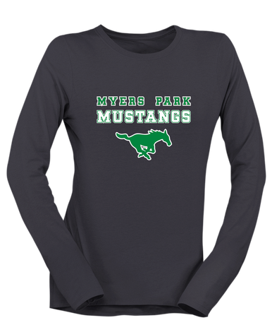 Myers Park Mustangs Spirit Women's LS T-Shirt