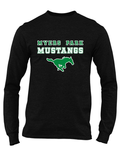 Myers Park Mustangs Spirit Men's LS T-Shirt