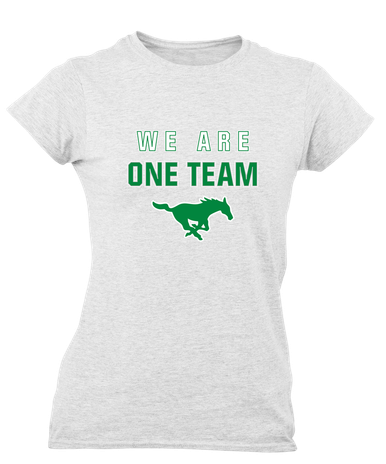 Myers Park Mustangs We Are One Team Women's SS T-Shirt