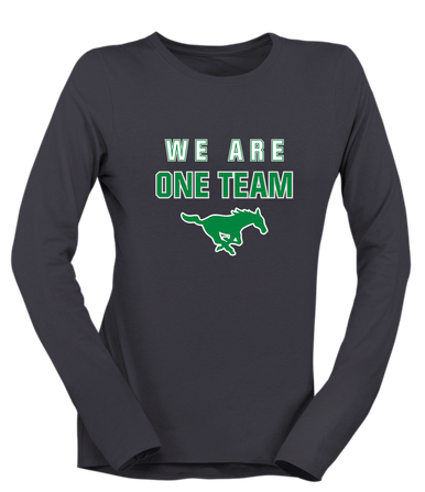 Myers Park Mustangs We Are One Team Women's Premium LS T-Shirt