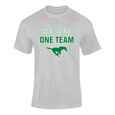 Myers Park Mustangs We Are One Team Men's SS T-Shirt
