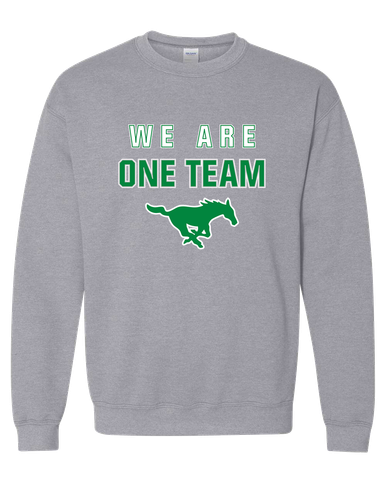 Myers Park Mustangs We Are One Team Men's Sweatshirt